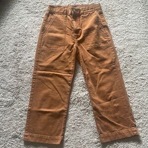 American Eagle wide leg cropped pants size 2 short